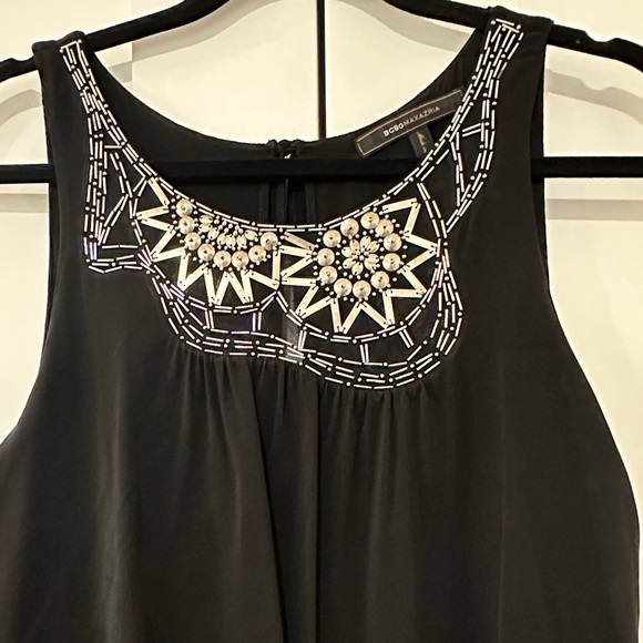 BCBGMaxAzria 3-Tiered Beaded Dress - Picture 3 of 6